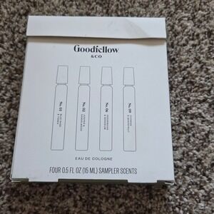 Goodfellow & Co Mens Eau De Cologne 4 Piece Sampler Scents Set 0.5oz Vials NEW